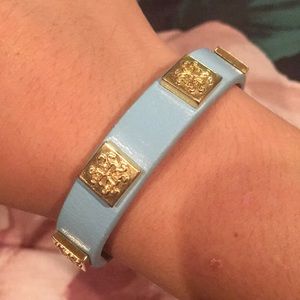 Rustic Cuff baby blue wrap bracelet